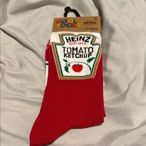 Red and White Tomato Ketchup Men's Socks